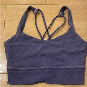 Lululemon Long Line Cross-Back Sports Bra - Purple